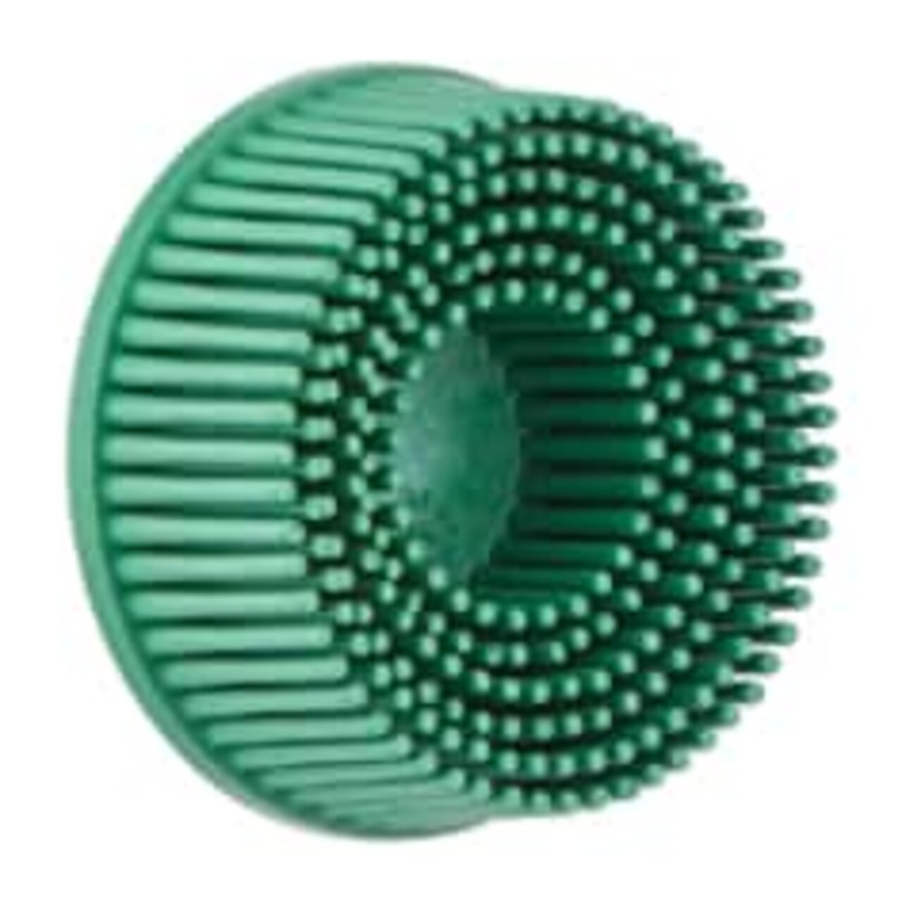 Scotch-Brite™ Roloc™ Bristle Disc, RD-ZB, 50, TR, Green, 2 in x 5/8 in, Tapered